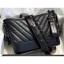 Chanel Gabrielle Small Hobo Bag A91810 Chevron So Black 2019 CE03865