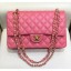Chanel Grained Caflskin Medium Classic Flap Bag A01112 Pink With Gold Hardware CE03992