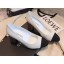Chanel Heel 8cm Lambskin/Grosgrain Pumps G34905 white/Black 2019 CE02478