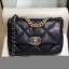 Chanel Lambskin 19 Small Flap Bag AS1160 Black 2019 Collection CE01105
