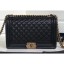 Chanel Lambskin Boy Flap New Medium Bag Black/Gold CE00820