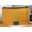Chanel Lambskin Boy Flap New Medium Bag Yellow CE01318