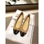 Chanel Lambskin Classic Bow Ballerinas Flats Apricot/Black CE03574
