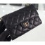 Chanel Lambskin Classic Clutch with Chain Bag A84512 Black/Gold CE00553