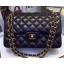 Chanel Lambskin Classic Flap 30cm Bag Black With Gold Hardware 2018 CE02301