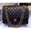 Chanel Lambskin Classic Flap 33cm Bag Black With Gold Hardware 2018 CE02126