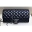 Chanel Lambskin Classic Flap Clutch Bag with Chain Black 2019 CE04043