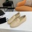 Chanel Lambskin Crystal CC Loafers G36343 Beige 2020 Collection CE02366