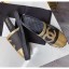 Chanel Lambskin Espadrilles Mules Sandals Black/Gold 2020 Collection CE01185