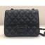 Chanel Lambskin Mini Classic Flap Bag A1115 So Black CE01345