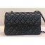 Chanel Lambskin Small Classic Flap Bag A1116 So Black CE01453