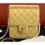 Chanel Lambskin with Imitation Pearls Mini Flap Bag AS0580 Yellow 2019 CE01344