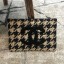 Chanel Large Houndstooth Tweed CC Clutch AP0803 Beige/Black 2019 Collection CE02820