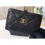 Chanel Luggage Tag AP1141 Lambskin Black CE00859