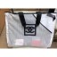 Chanel Mesh and PVC Shopping Tote Small Bag White 2019 CE01370