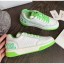 Chanel Multicolor Calfskin Leather Sneaker White/Green 2020 Collection CE04217