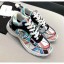 Chanel Multicolor Print Fabric & Calfskin Sneaker Cyan 2020 Collection CE04102
