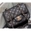 Chanel Original Quality Mini Classic Flap Bag 1115 in Caviar Leather Black with Silver Hardware CE03359