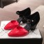 Chanel Patent Calfskin Mary Jane Pumps G35426 Red/Black 2020 Collection CE02575