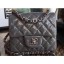 Chanel Patent Leather Mini Classic Flap Bag A1115 Gray CE02003