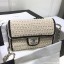 chanel pearl knitwear classic flap bag white CE01146