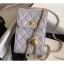 Chanel Pearl on Chain Phone Holder with Chain Bag AP1448 Gray 2020 CE00520