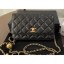 Chanel Pearl Wallet on Chain WOC Bag AP1450 Black 2020 CE01702
