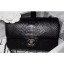 Chanel Python Classic Flap Small Bag A1116 Black/Silver CE04094