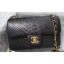 Chanel Python Classic Flap Small Bag A1116 Navy Blue CE02579