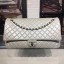 Chanel Quilted Calfskin Maxi Classic Flap Boarding Bag A91169 Light Gray 2020 Collection CE04371