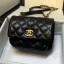 Chanel Quilted Calfskin Medium Flap Bag with Top Handle AS1155 Black 2020 Collection CE00794