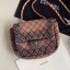 Chanel Quilted Denim Small Flap Bag Nude 2020 Collection CE02350