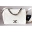 Chanel Quilted Flap Bag with Adjustable Strap AS0574 White 2019 CE03572