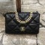 Chanel Quilted Goatskin 19 Maxi Flap Bag AS1162 Black 2019 Collection CE03255