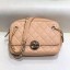 Chanel Quilted Grained Calfskin Round CC Metal Camera Bag AS6066 Apricot 2019 Collection CE00652