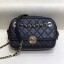 Chanel Quilted Grained Calfskin Round CC Metal Camera Bag AS6066 Black 2019 Collection CE02377