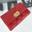 Chanel Quilted Grained Small Flap Boy Wallet A80603 Red/Gold 2019 Collection CE03446