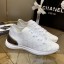 Chanel Quilted Knit Fabric Sneakers G35549 White 2020 Collection CE03736