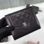 Chanel Quilted Lambskin Small Wallet Black 01 2019 Collection CE01440