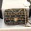Chanel Quilted Lurex Tweed Small Flap Bag A01112 Green/Gold/Black 2019 Collection CE02340