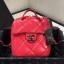 Chanel Quilted Vintage Leather Camera Case Bag AS1323 Red 2020 Collection CE02345