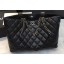 Chanel Quilting Shopping Tote Bag Black/Silver 2019 CE00933