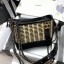 Chanel Rattan Woven GABRIELLE Small Hobo Bag A91810 Black/Beige 2020 Collection CE01903