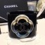 Chanel Resin Camellia Bloom Cuff Bracelet Black 2019 Collection CE03065
