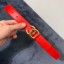 Chanel Reversible Calfskin Belt 30mm with CC Buckle Bright Red Collection CE02269