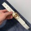 Chanel Reversible Calfskin Belt 30mm with CC Buckle White Collection CE01572