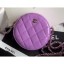 Chanel Round Classic Clutch with Chain Bag AP0245 Patent Mauve 2020 CE03498
