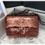 Chanel Sequins & Lambskin Flap Bag AS1448 Rust Red 2020 Collection CE01849