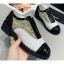 Chanel Sequins and Patent Calfskin Lace-Ups G36208 Gold/White/Black 2020 CE02189