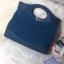 Chanel Shearling Sheepskin 31 Medium Shopping Bag AS1010 Blue 2019 Collection CE02171